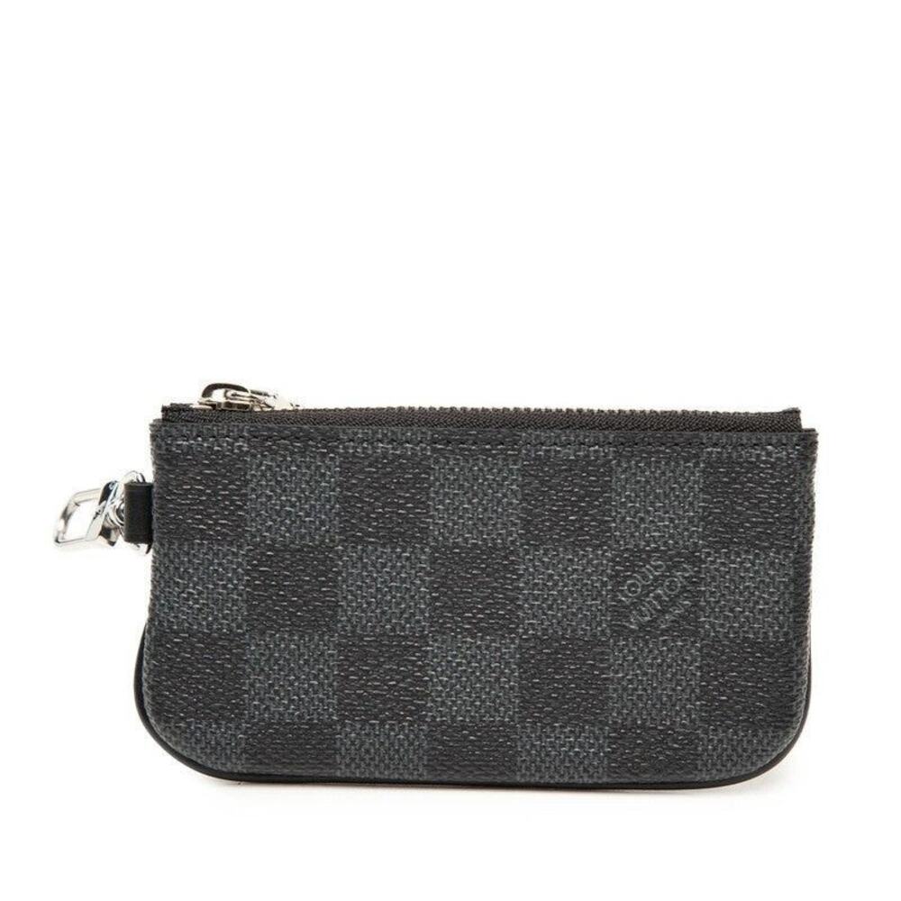 Louis Vuitton Damier Graphite Trio Messenger Pouch Coin Case Gray